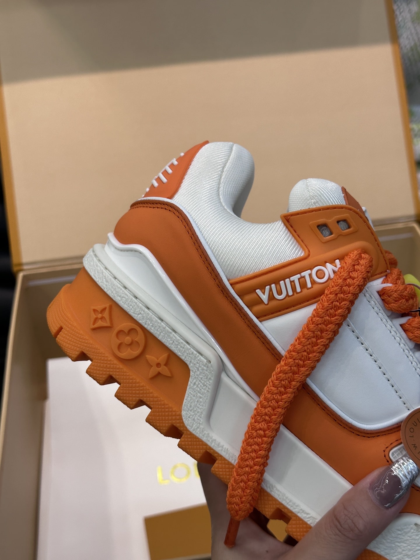 L0vis Vvtt0n Trainer Maxi Sneaker LV Orange For Women