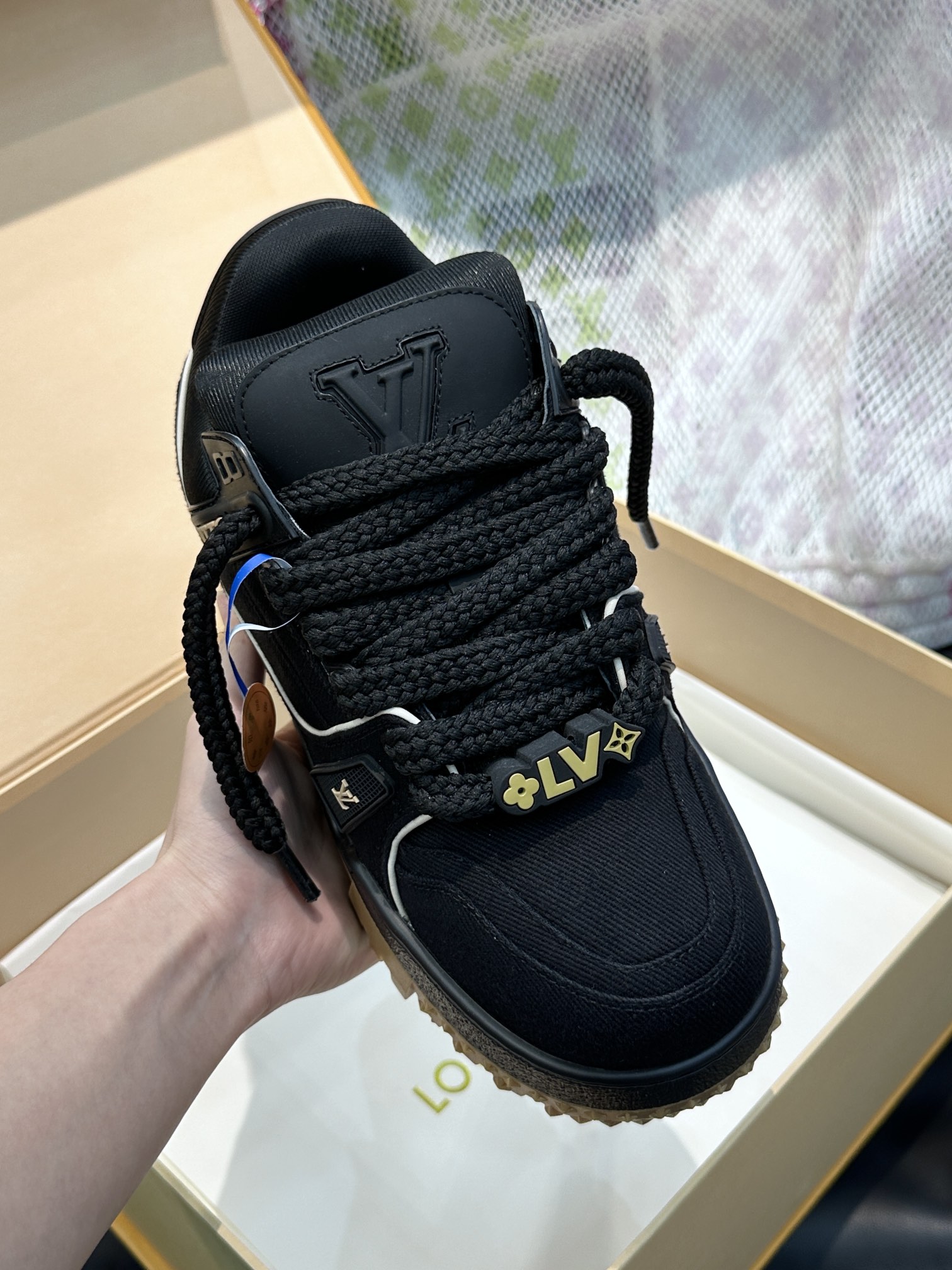L0vis Vvtt0n Trainer Maxi Sneaker LV Black For Women