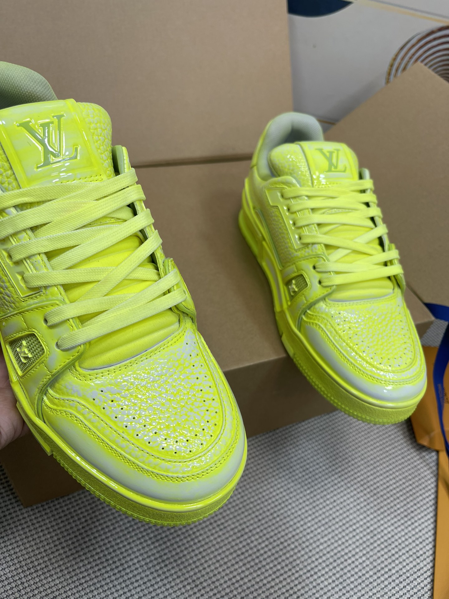 L0vis Vvtt0n Trainer Sneaker LV Green For Women