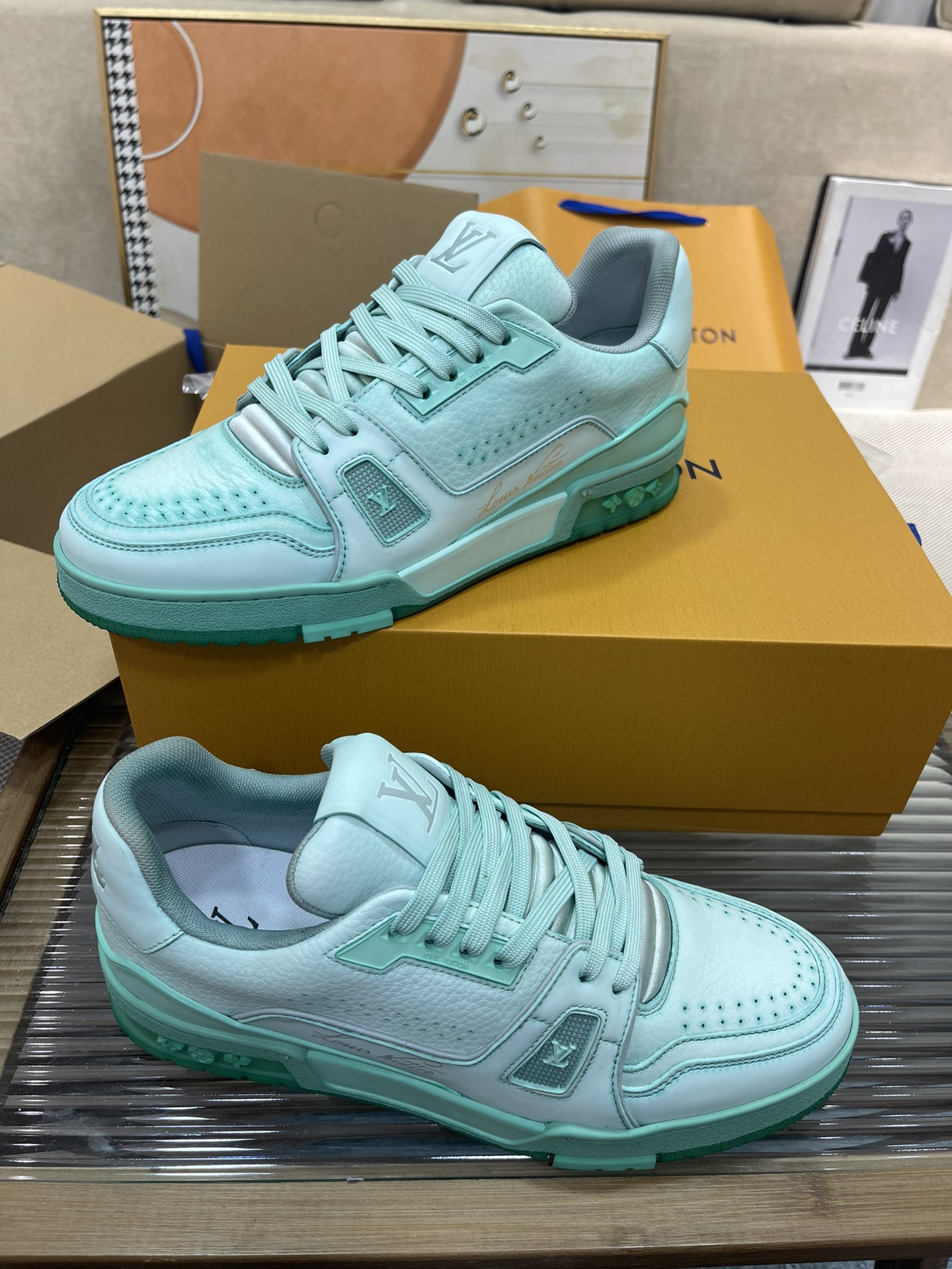 L0vis Vvtt0n Trainer Sneaker LV Mint For Women