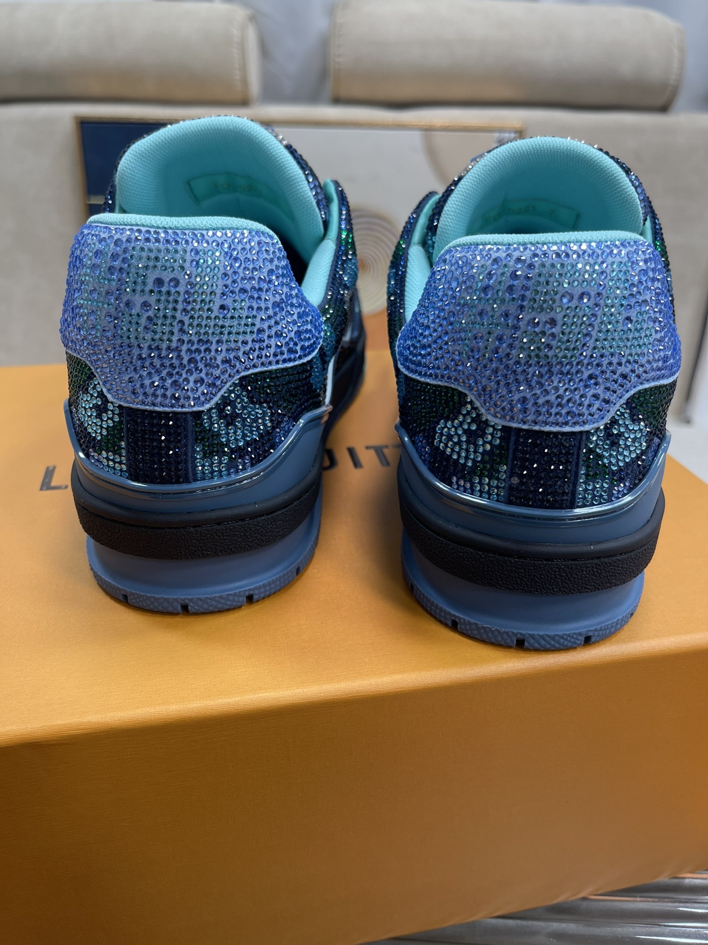 L0vis Vvtt0n Trainer Sneaker LV Dark Blue For Women