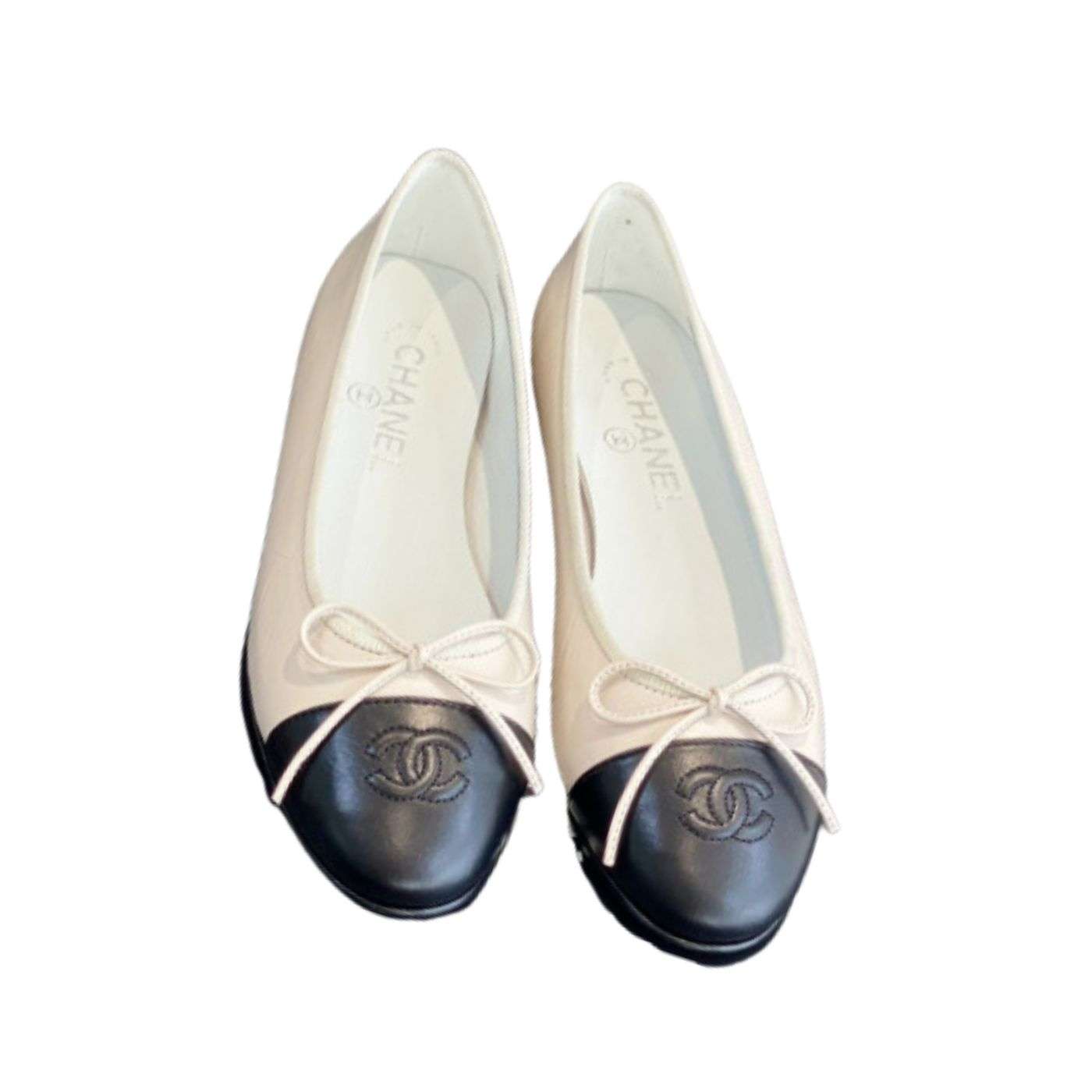 Ch**el Ballet Flats White For Women