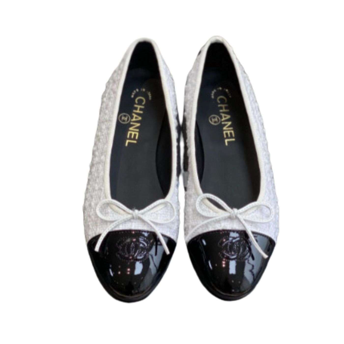 Ch**el Ballet Flats White For Women