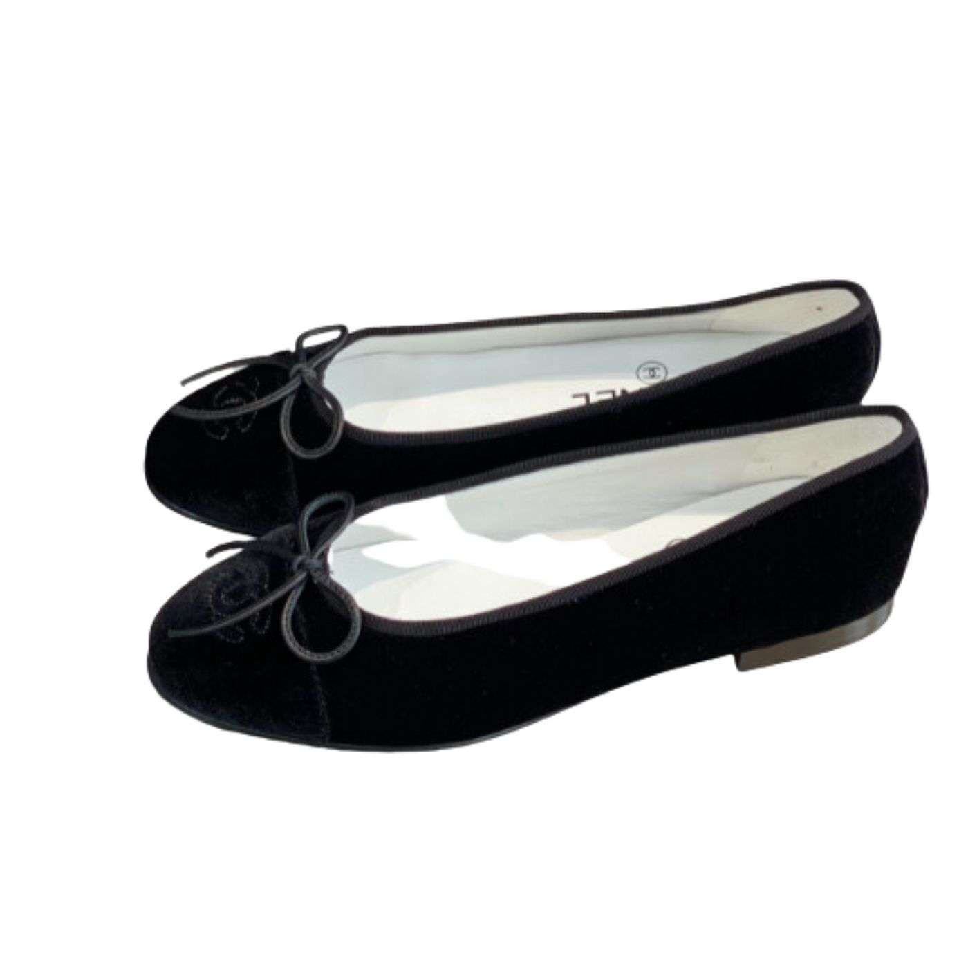 Ch**el Ballet Flats Black For Women