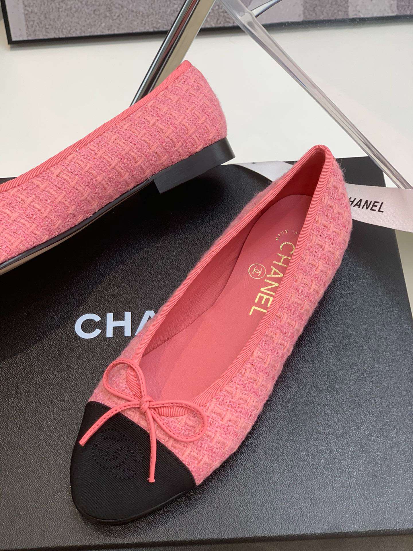 Ch**el Ballet Flats Pink For Women