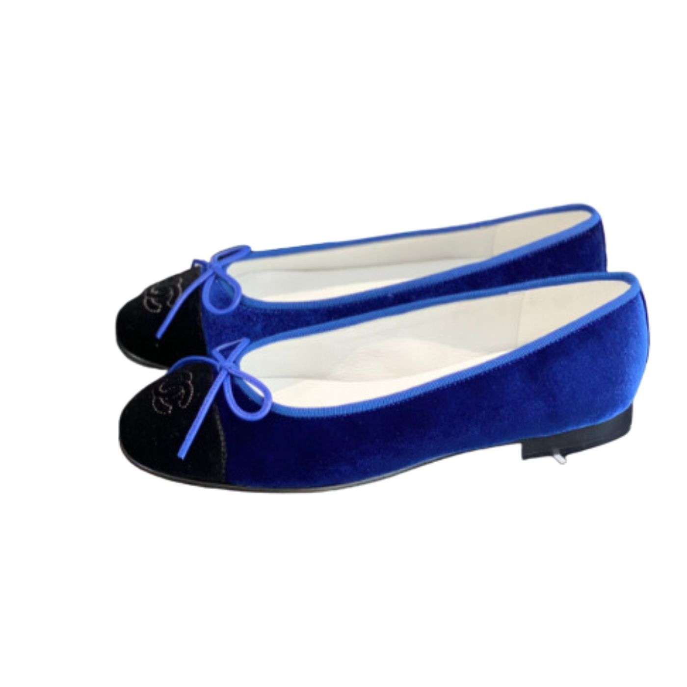 Ch**el Ballet Flats Blue For Women