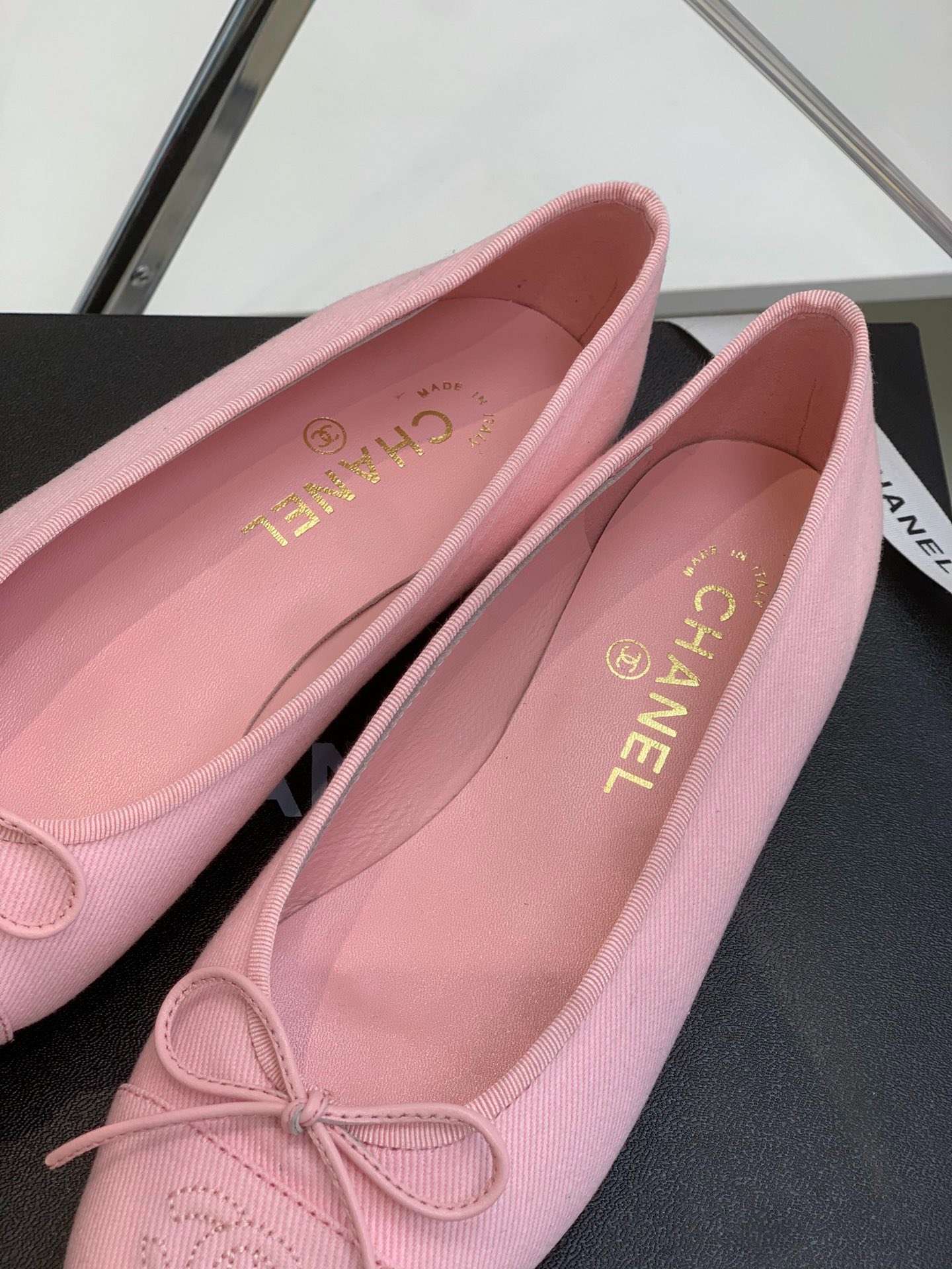 Ch**el Ballet Flats Pink For Women