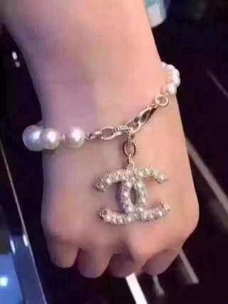 Ch**el Pearl Bracelet Gold For Women