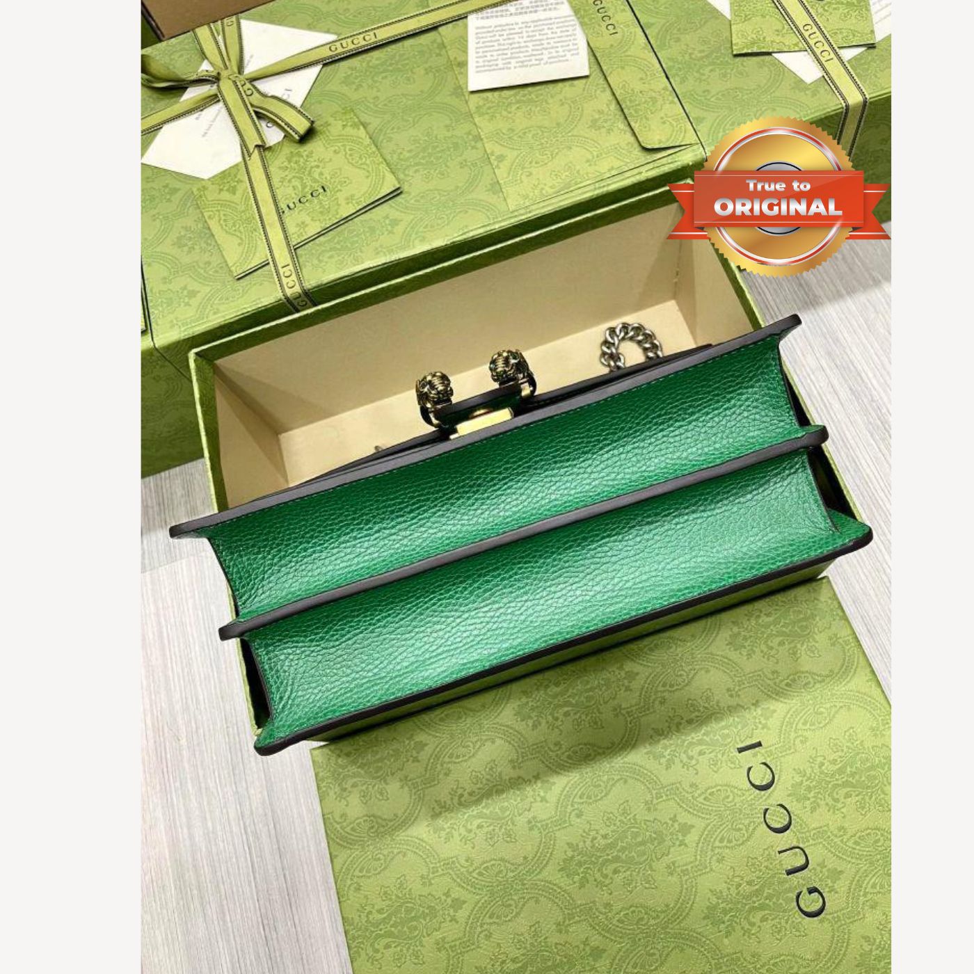 [True-to-ORIGINAL] Gvc*1 Dionysus Shoulder Bag Green For Women 11in/28cm 400249 CAOGX 3120