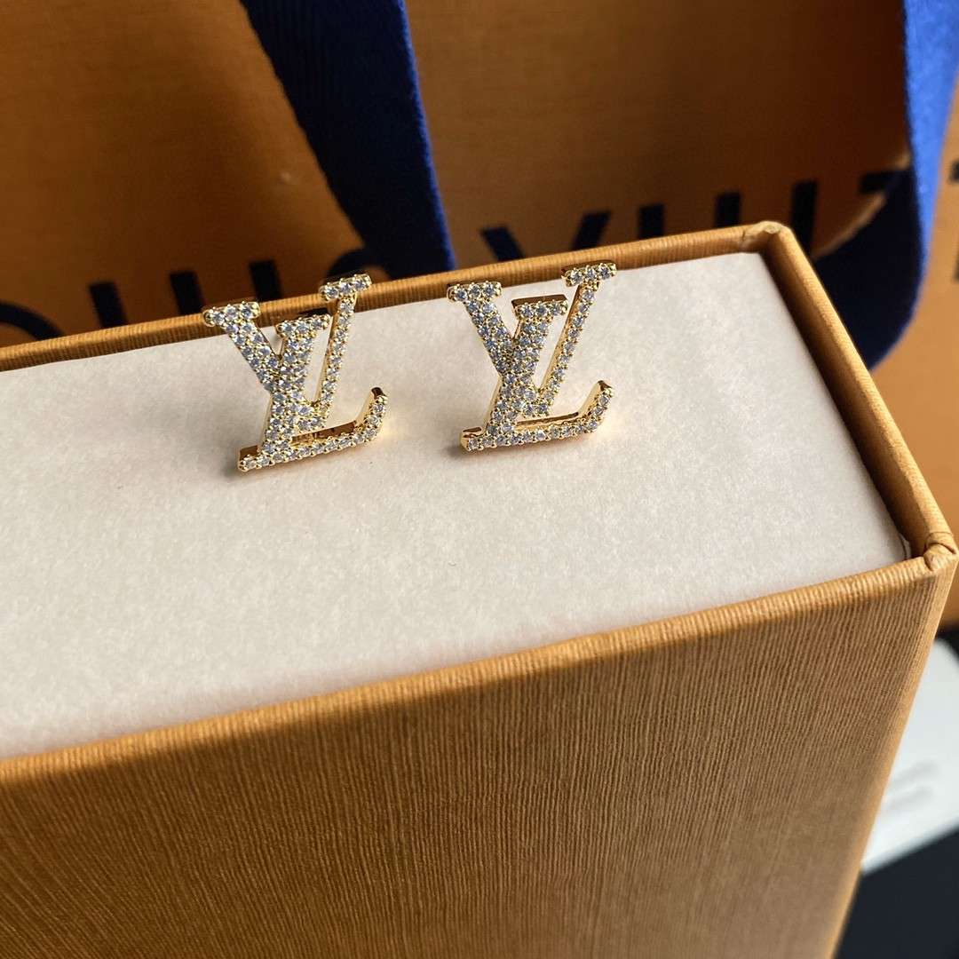 L0vis Vvtt0n Letterhead Earrings Gold For Women