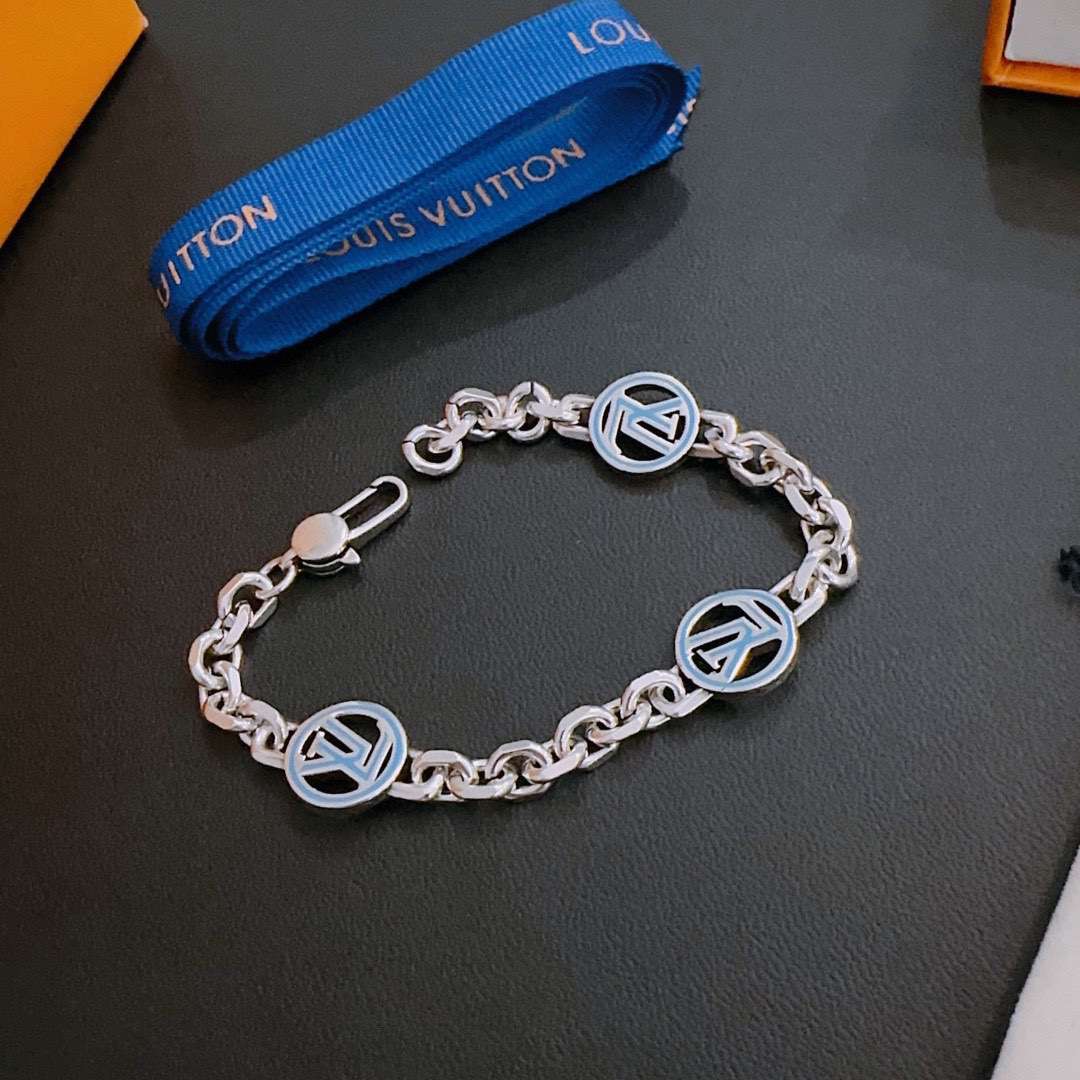 L0vis Vvtt0n Rock Punk Bracelet Silver For Women