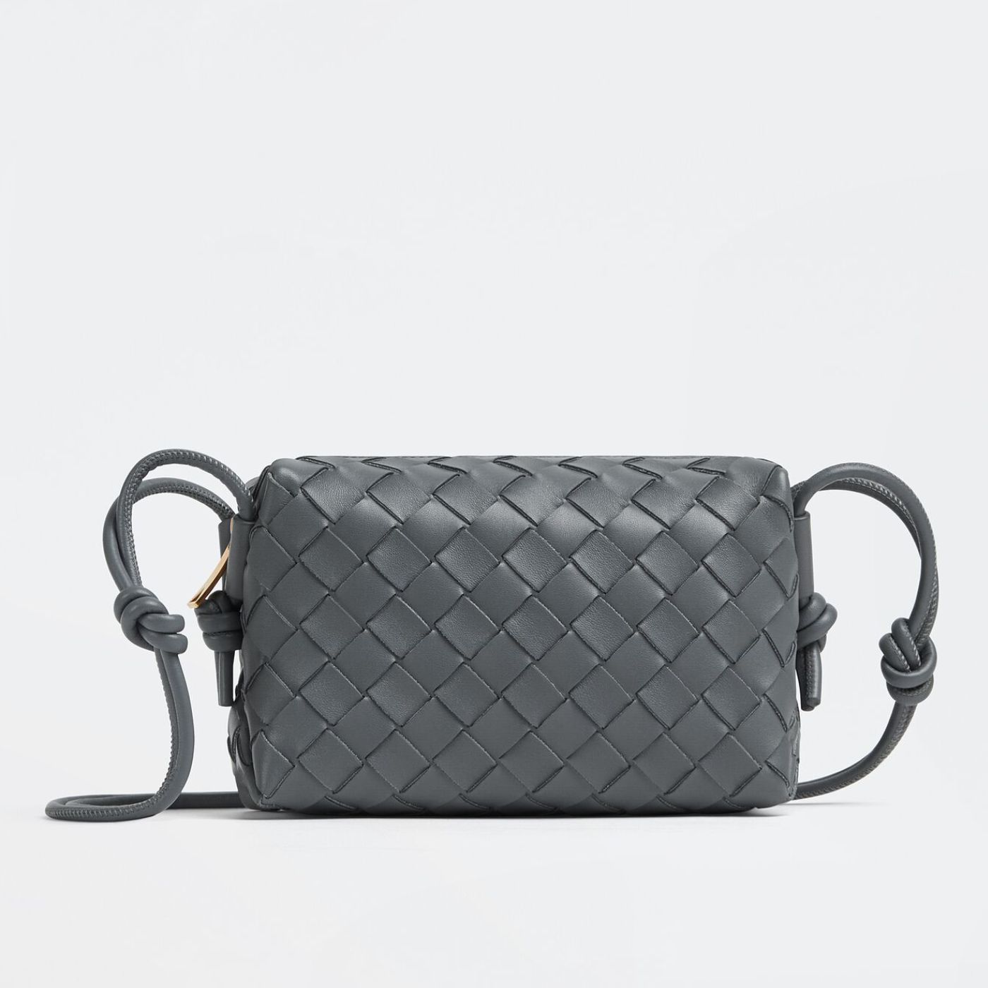 B0tt*ga Ven*ta Mini Loop Camera Bag Grey For Women 17cm / 6.7in 680254V1G111233