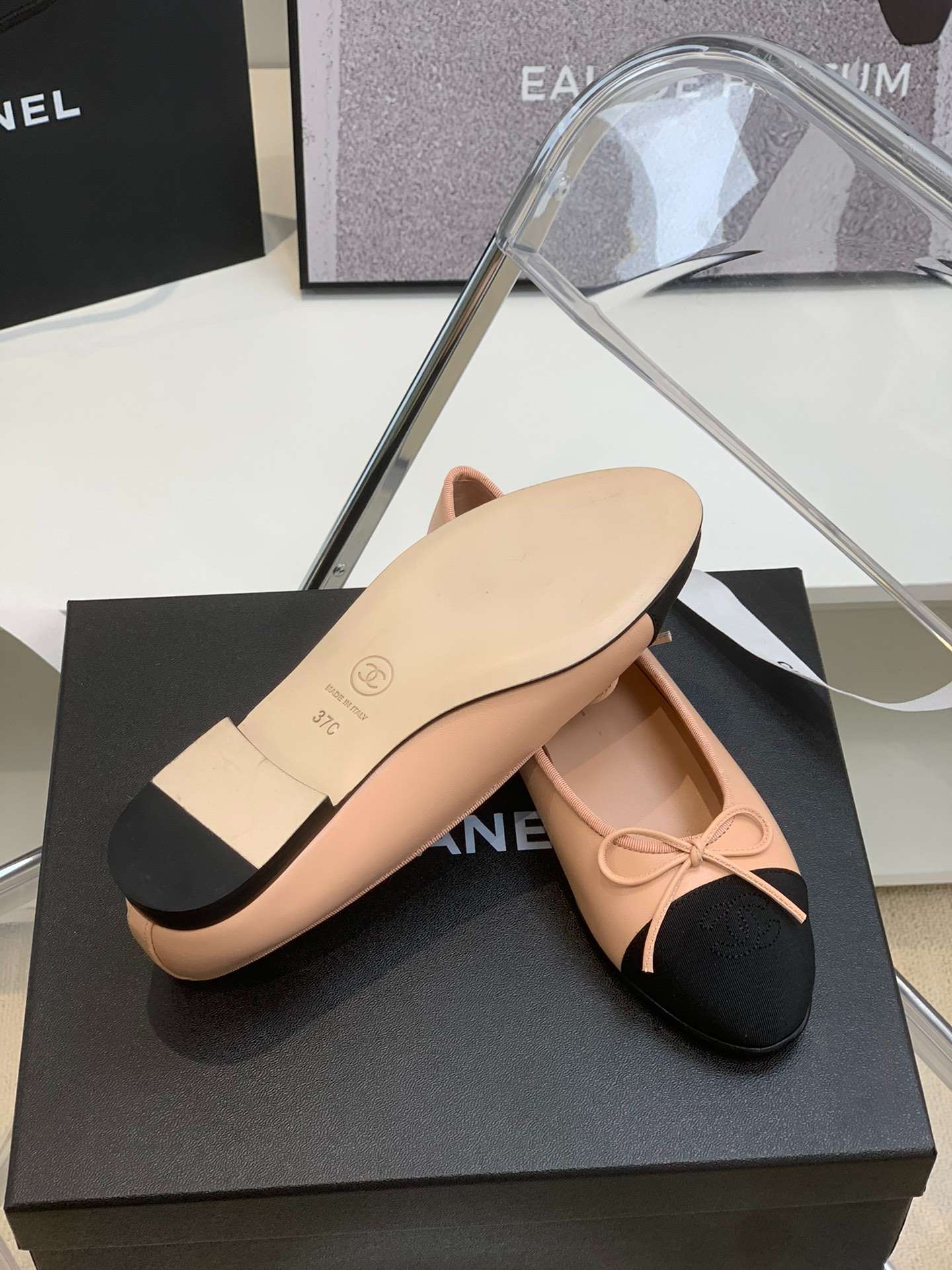 Ch**el Ballet Flats Pink For Women
