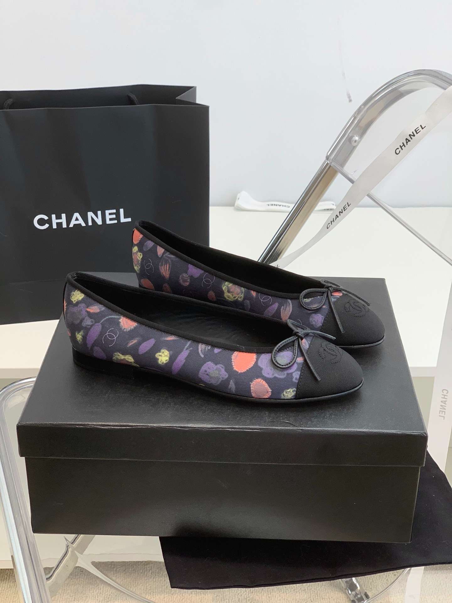 Ch**el Ballet Flats Purple For Women