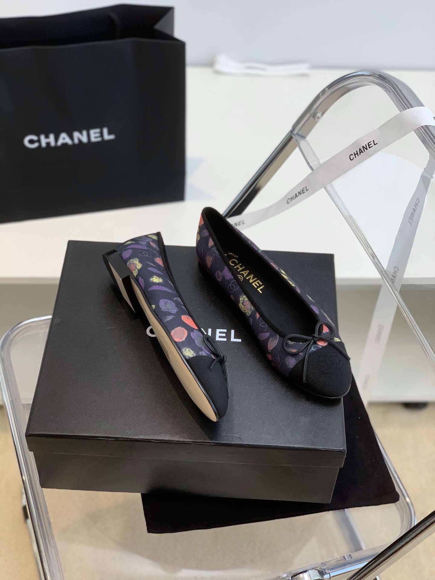 Ch**el Ballet Flats Purple For Women