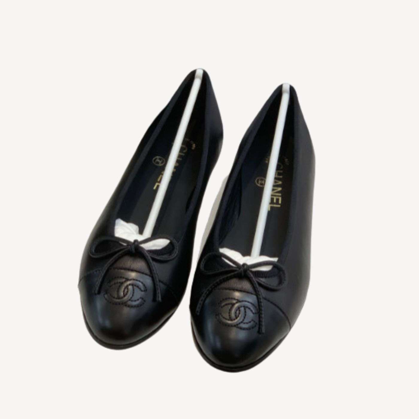Ch**el Ballet Flats Black For Women