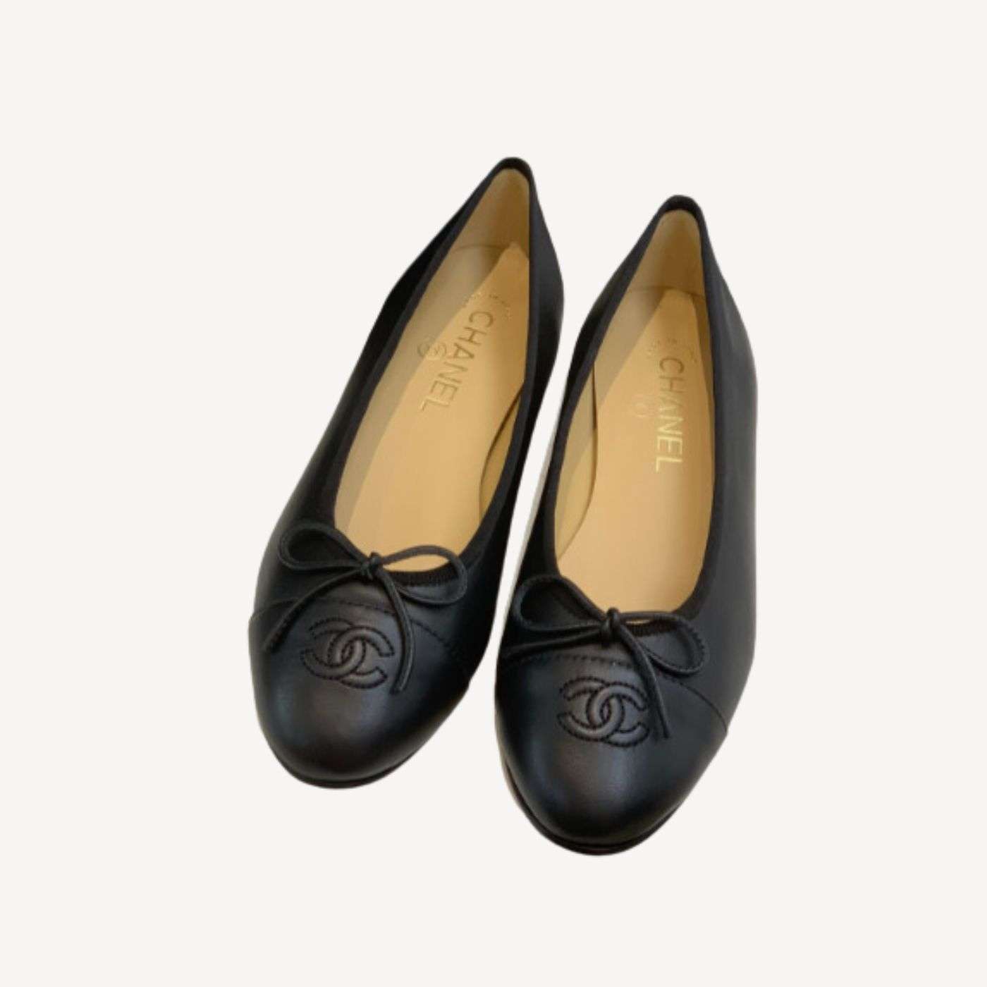 Ch**el Ballet Flats Black For Women