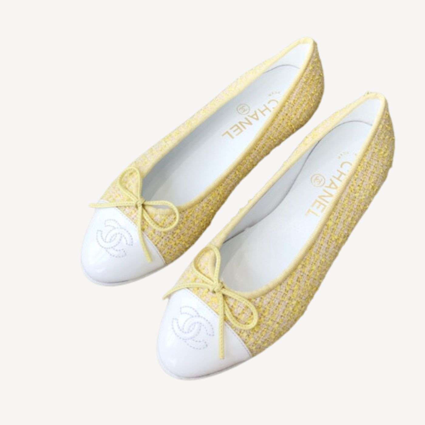 Ch**el Ballet Flats Yellow For Women