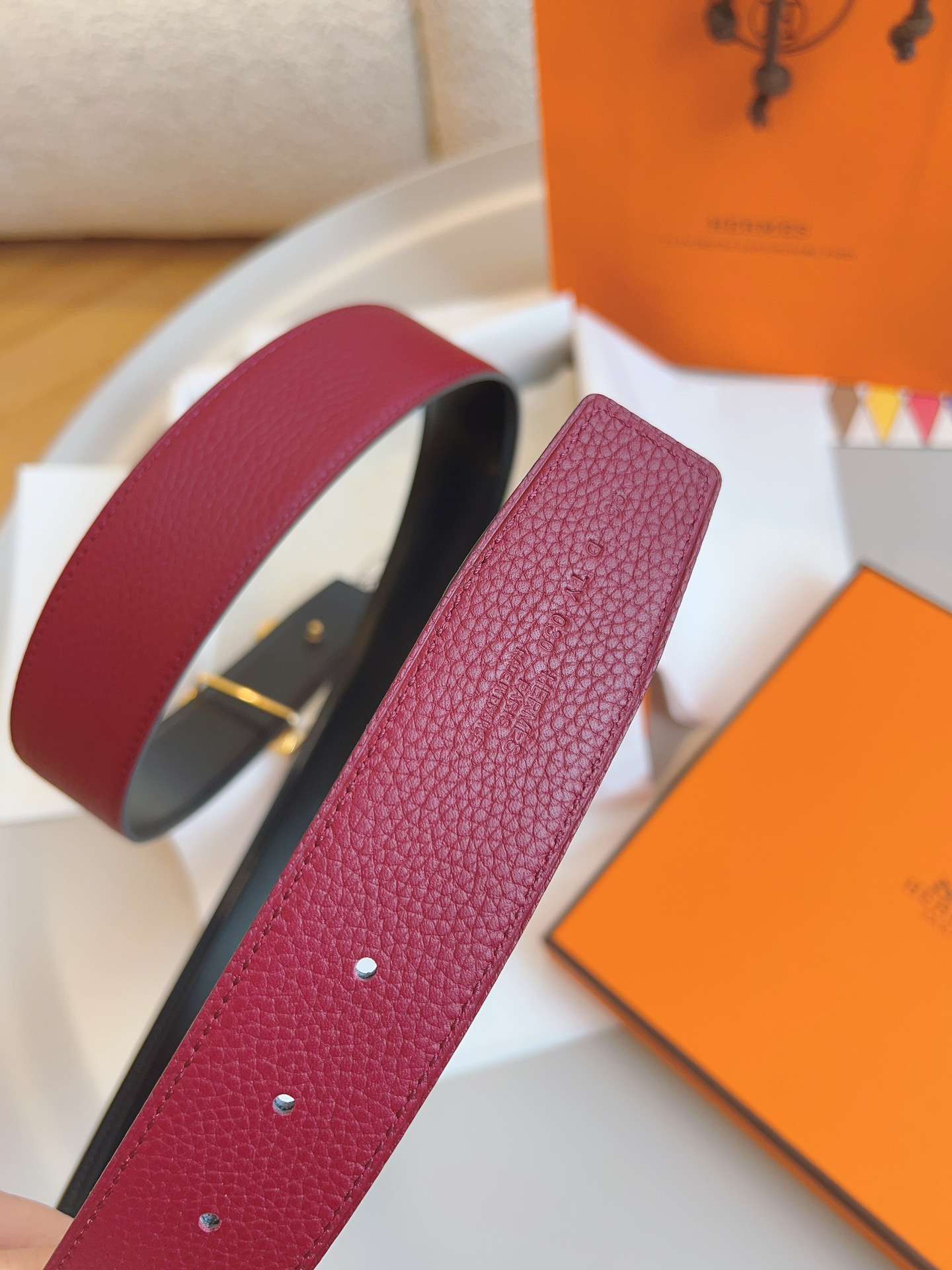 H**me5 Constance Belt Buckle Burgundy For Women