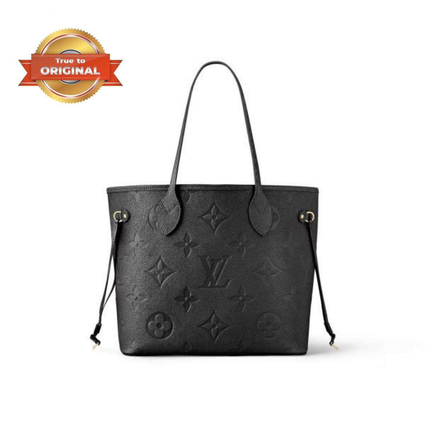 [True-to-ORIGINAL] L0vis Vvtt0n Neverfull MM Tote Bag Black For Women 12.2in/31cm M45685