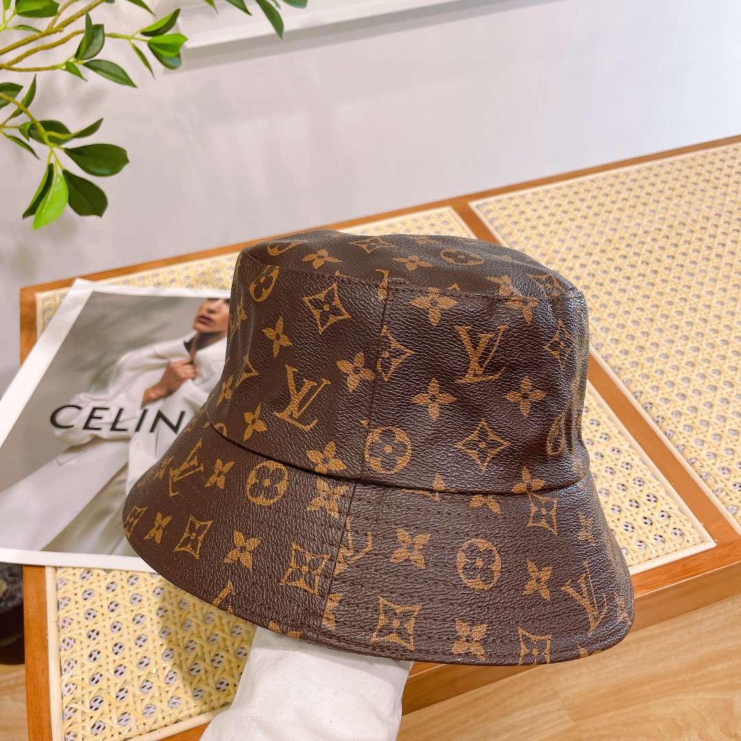 L0vis Vvtt0n Monogram Bucket Hat Brown For Women