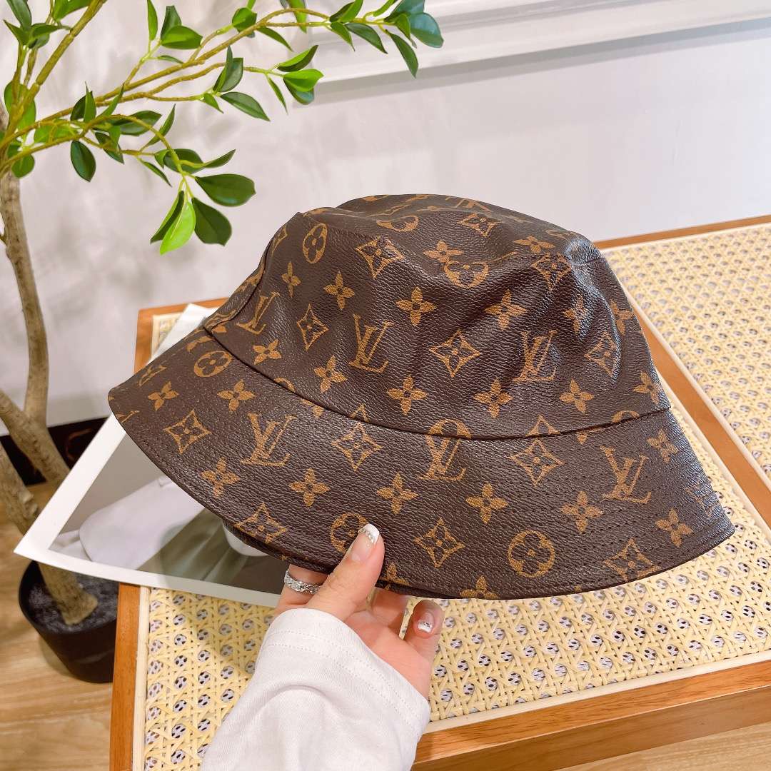 L0vis Vvtt0n Monogram Bucket Hat Brown For Women