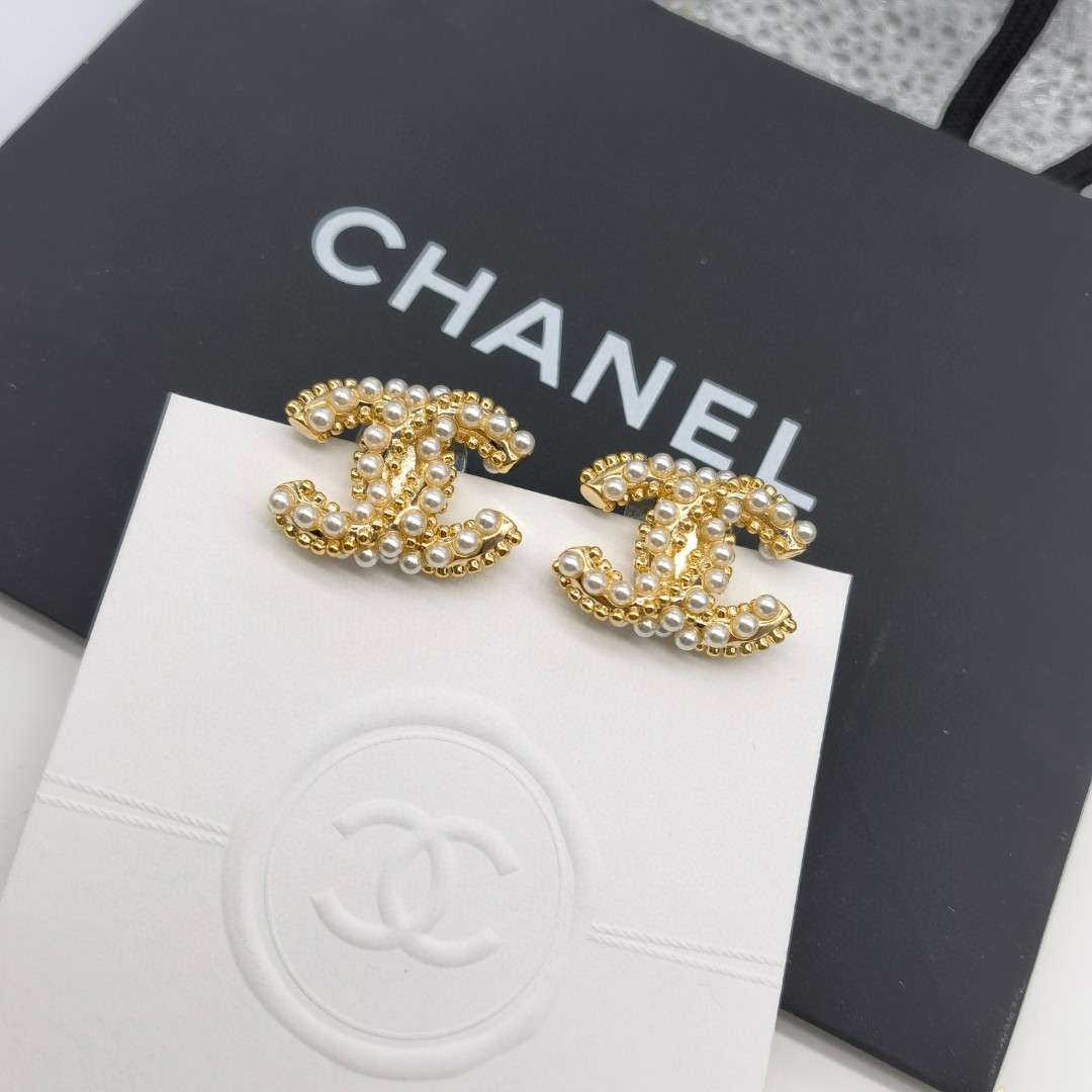 Ch**el CC Earrings Gold For Women