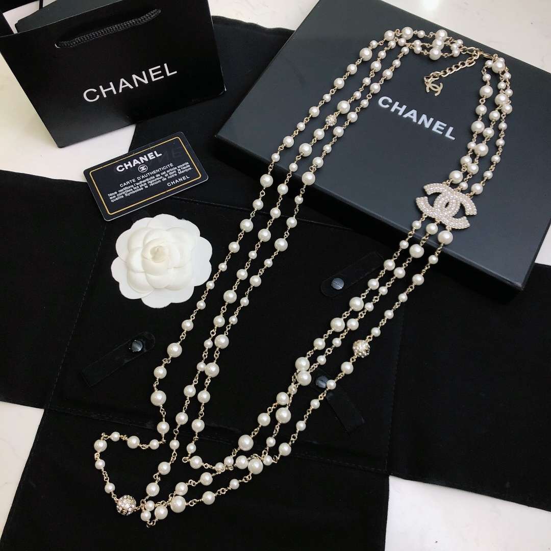 Ch**el Chain Necklace Gold For Women