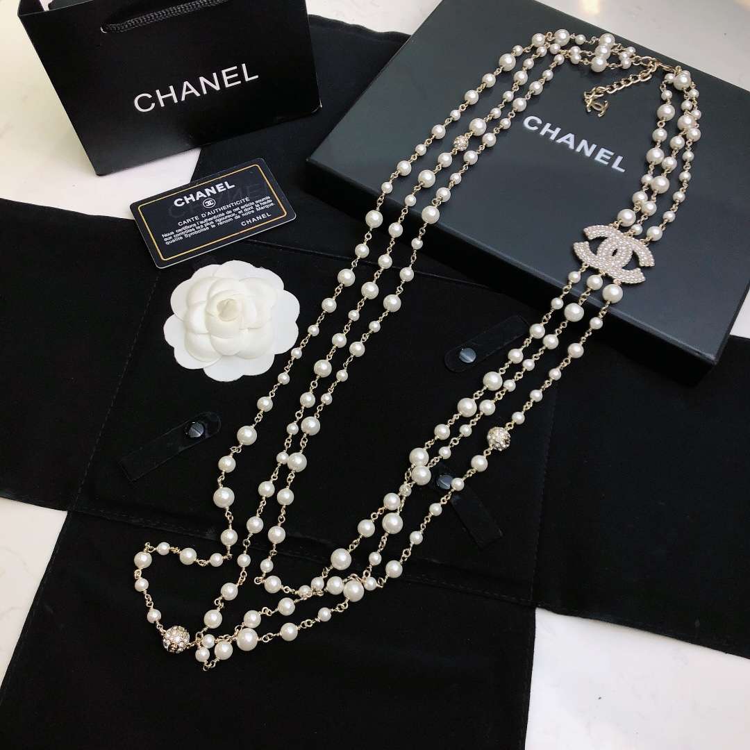 Ch**el Chain Necklace Gold For Women