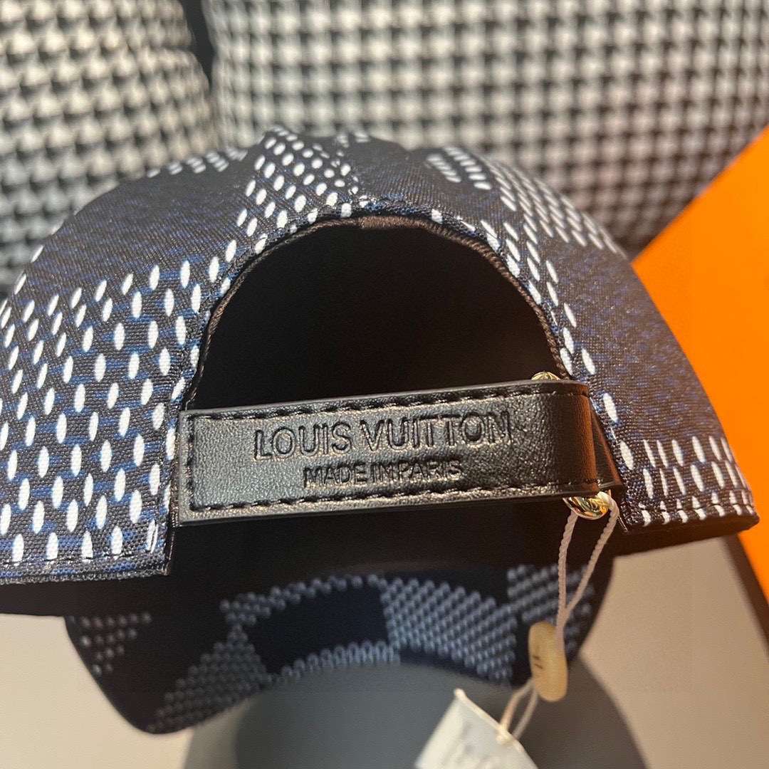 L0vis Vvtt0n Damier Rush Cap Black For Men