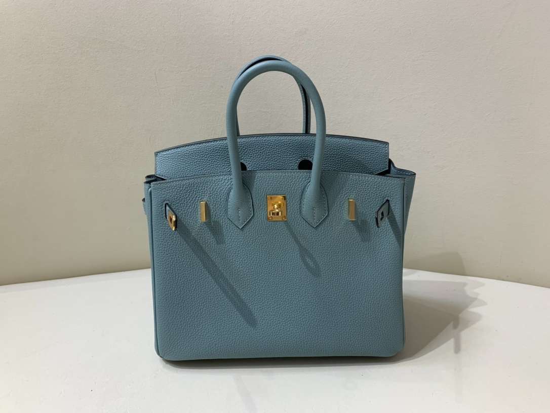 H**me5 Birkin 25 Beton Togo Jade Green For Women 25cm / 9.8in