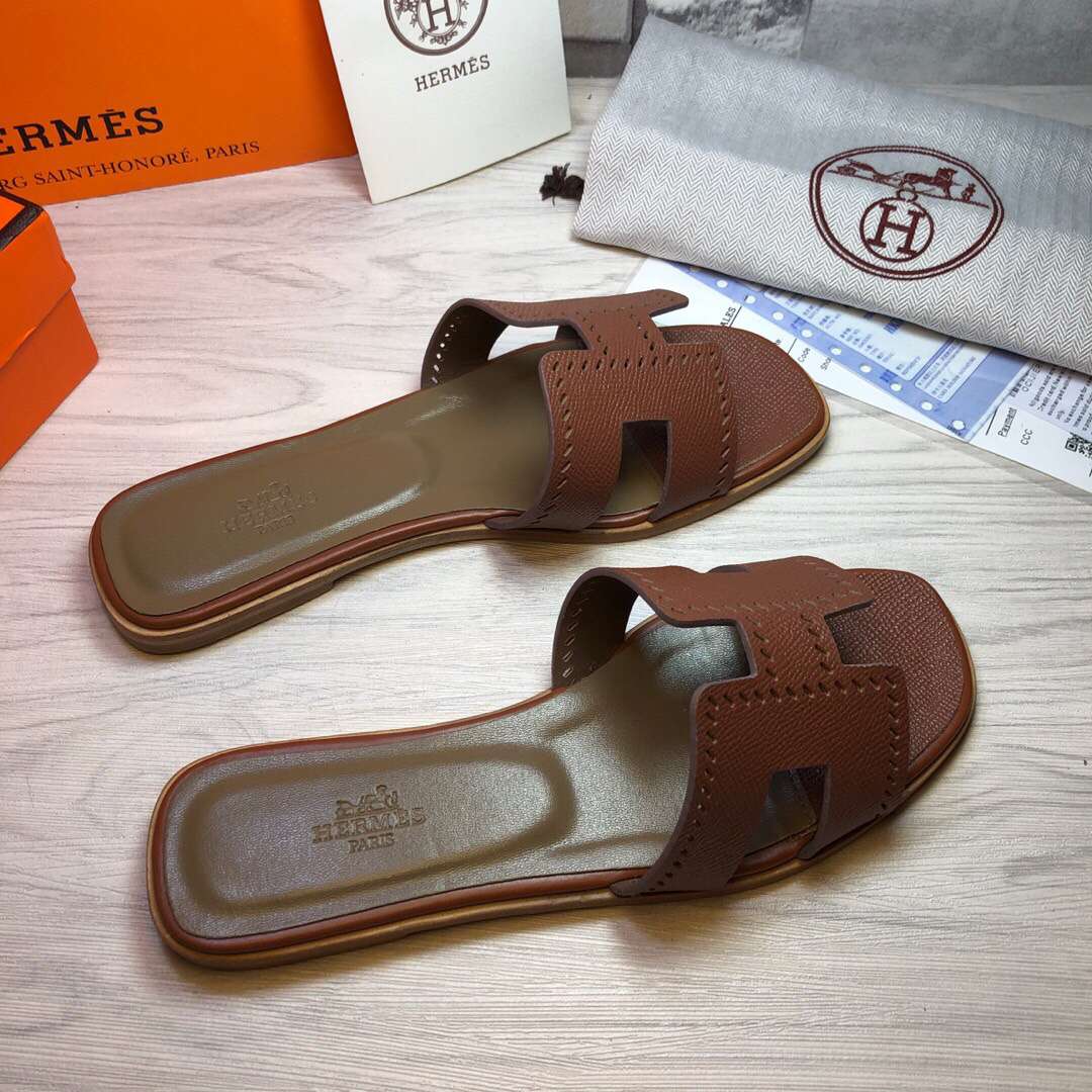 H**me5 Oran Sandal Dark Brown For Women