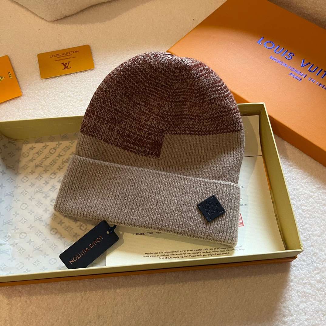 L0vis Vvtt0n Neo Petit Damier Beanie Brown For Women