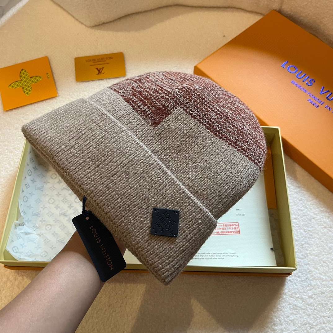 L0vis Vvtt0n Neo Petit Damier Beanie Brown For Women