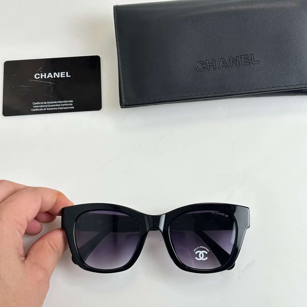 Ch**el Square Sunglasses Black For Women