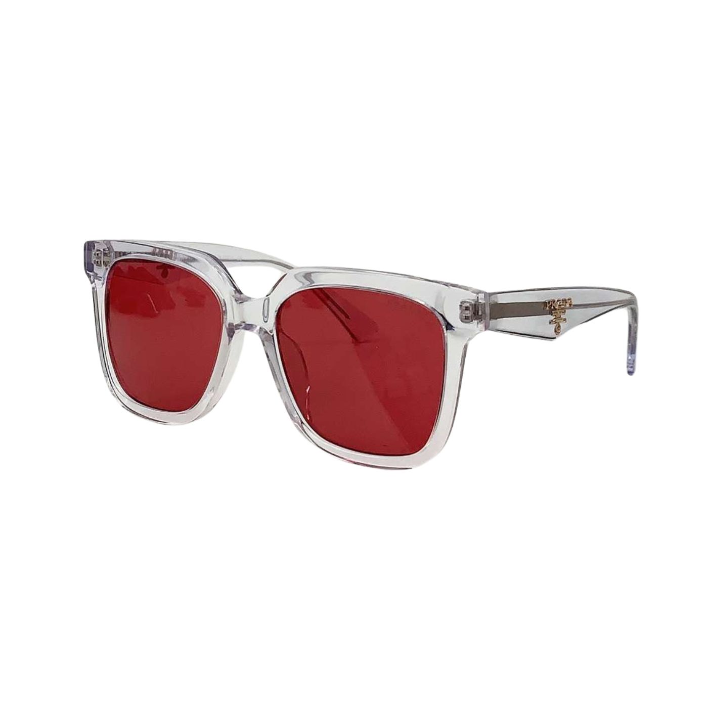 Pra*a Sunglasses Squares Gradient White For Women