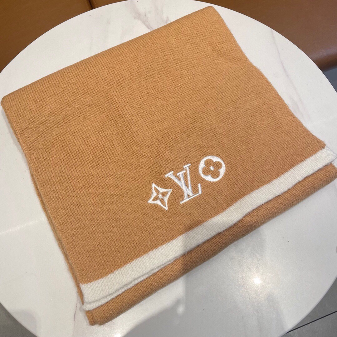 L0vis Vvtt0n Vintage Scarf Lv Orange For Women