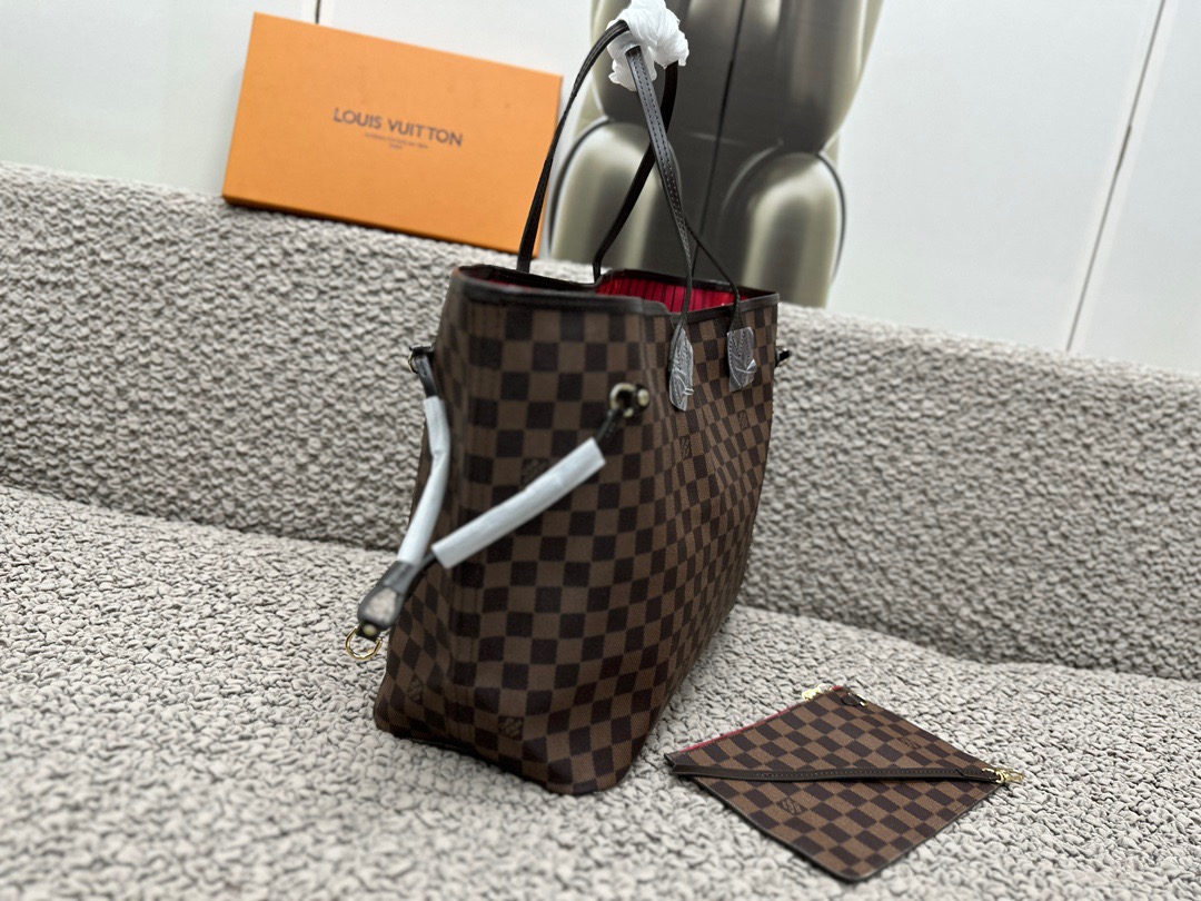 L0vis Vvtt0n Neverfull GM Tote Bag Brown For Women‎ 15.4in/39cm N40597
