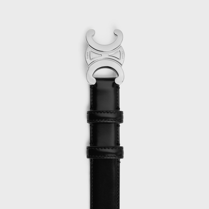 Ce1i*e Medium Triomphe Belt Black For Women- 45AK93A01.38SI