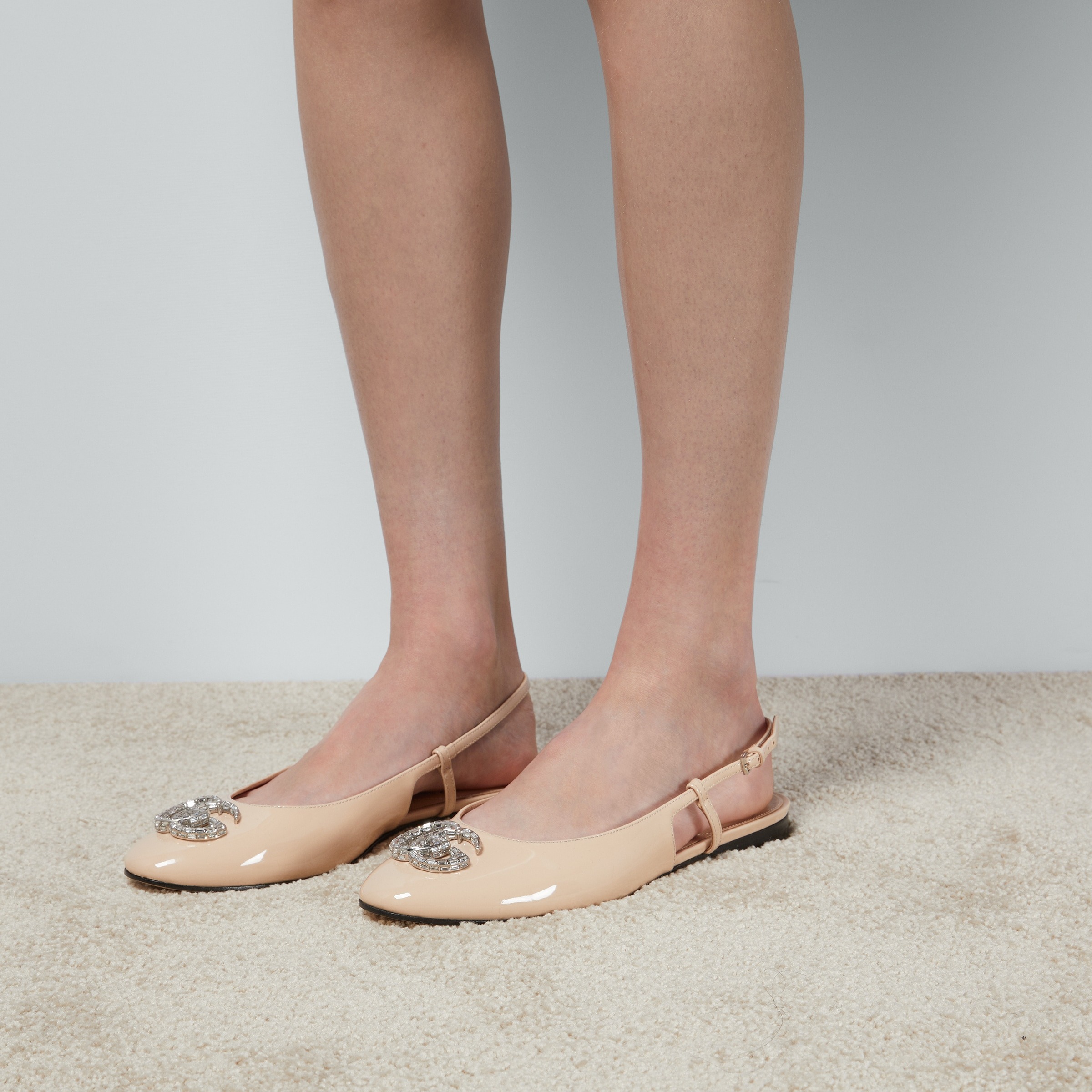 Gvc*1 Ballerina With Double G Pale Pink For Women- 762765 BNC00 6705