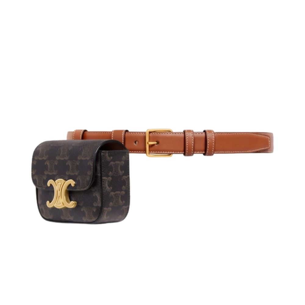 Ce1i*e Belt Bag Triomphe Belt Tan For Women- 45BCN2AH3.04LU