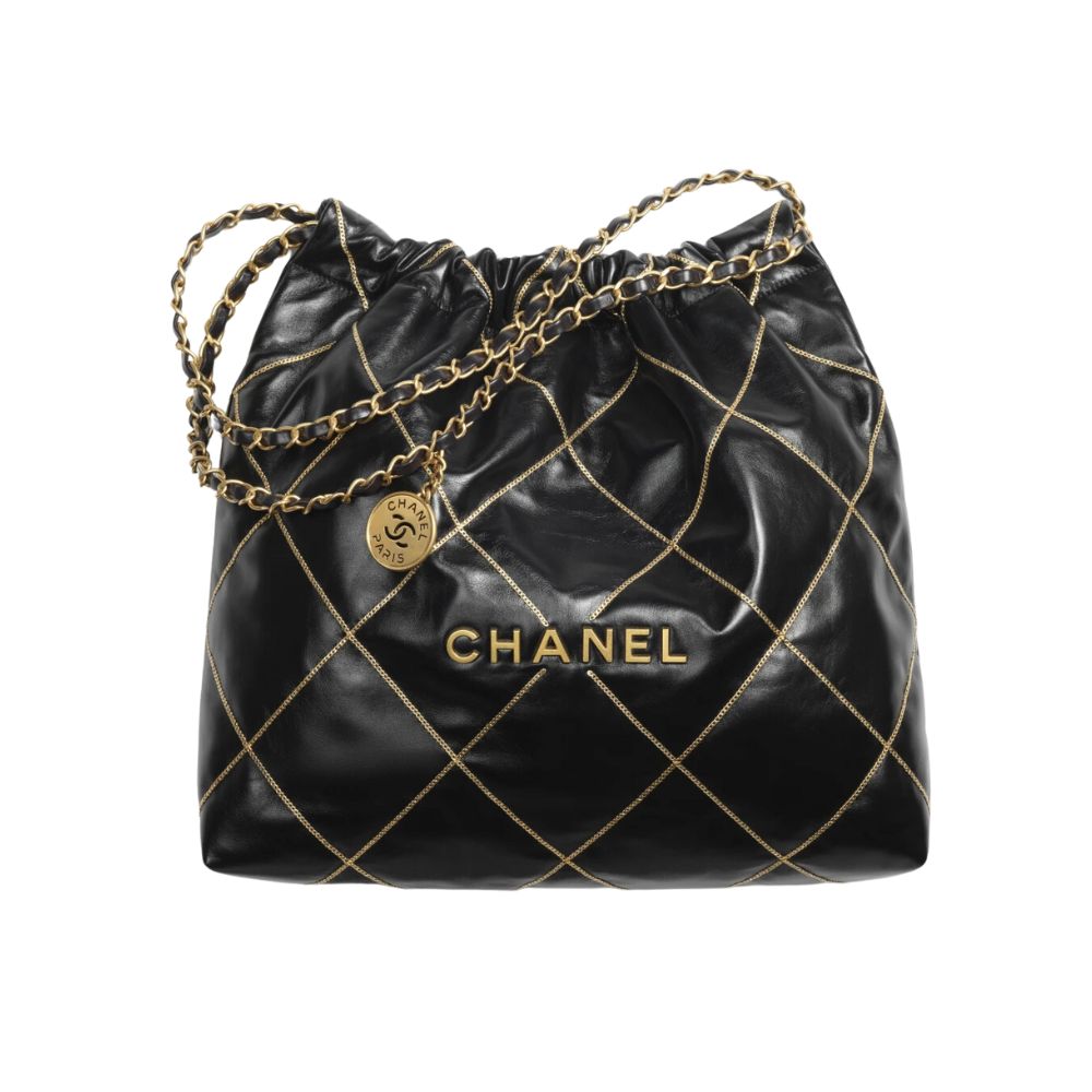 [True-to-ORIGINAL] Ch**el 22 Black Bag For Women AS3261 B13797 94305- 16.4 Inches / 42 Cm