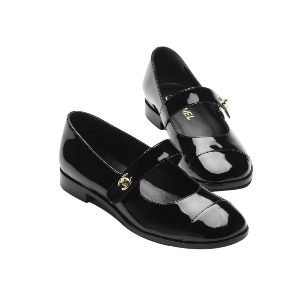 Ch**el Mary Janes Black For Women- G45280 B14453 94305