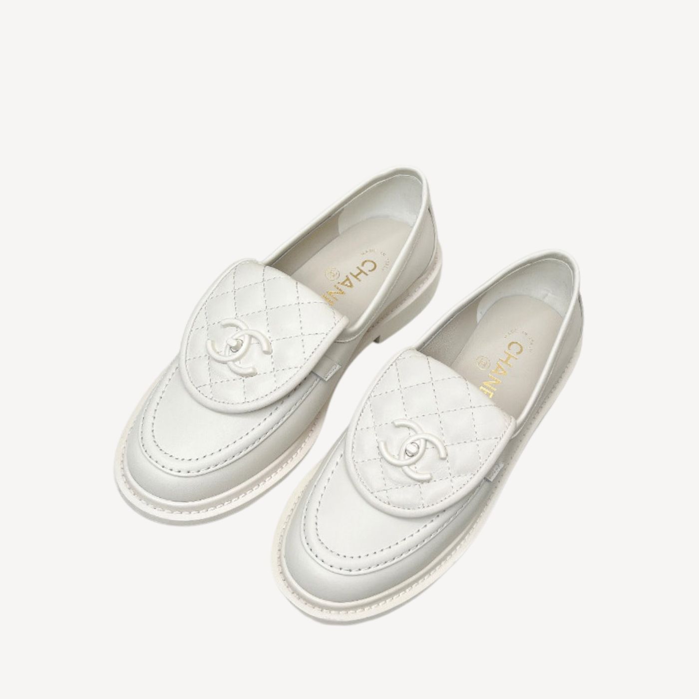 Ch**el Moccasins White For Women