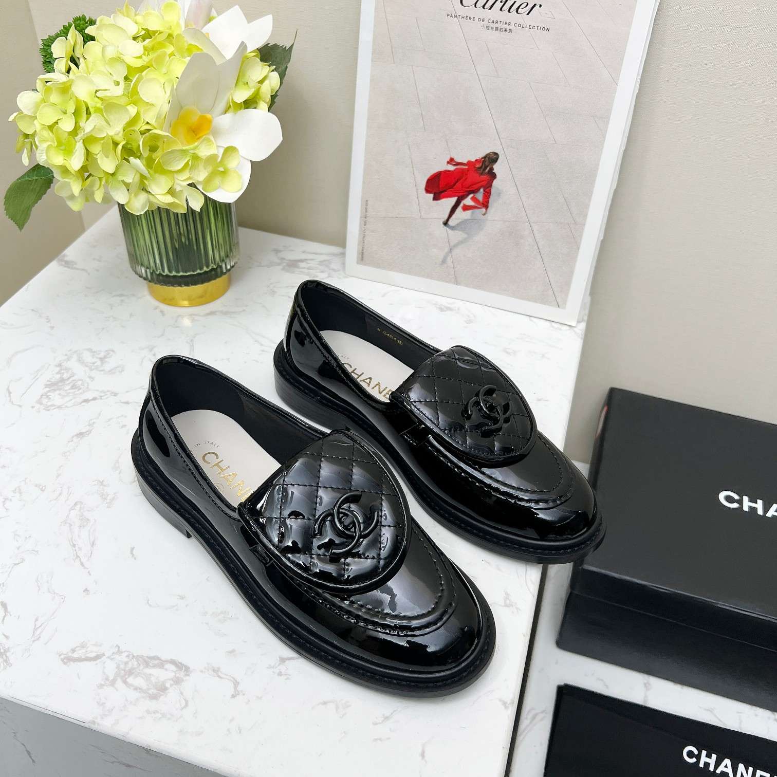 Ch**el Moccasins Black For Women