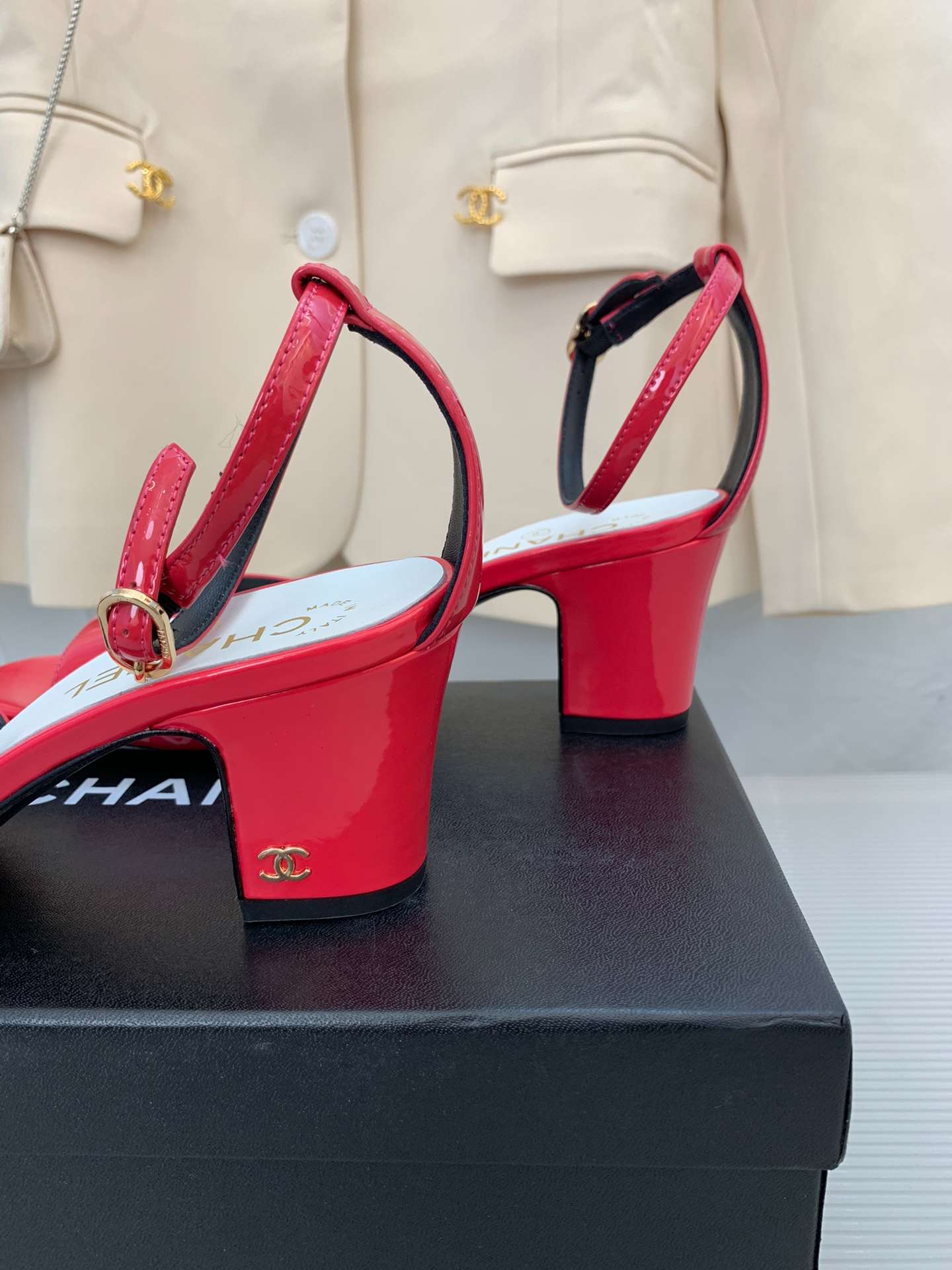 Ch**el Sandals Red For Women