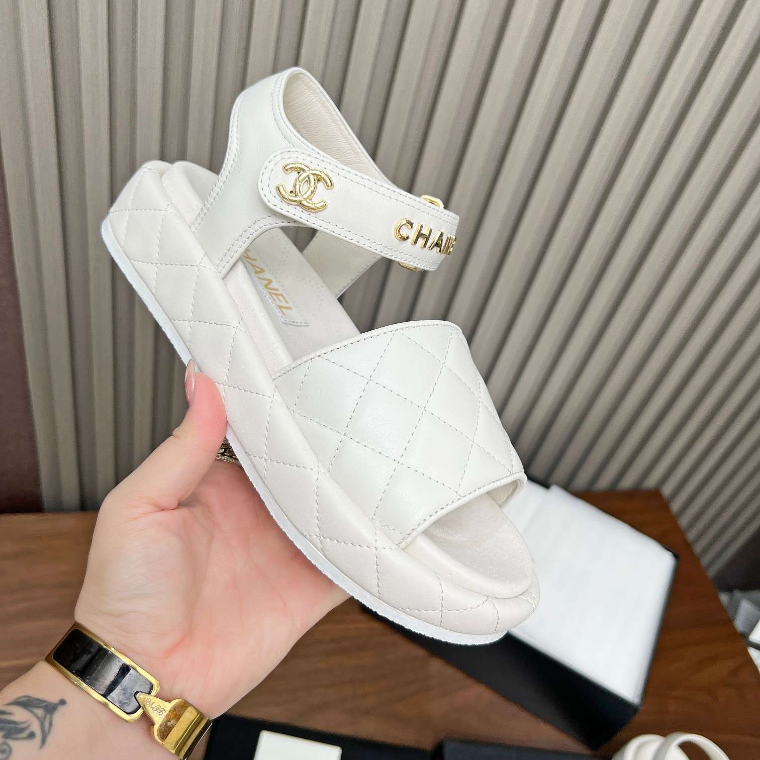 Ch**el Sandals White For Women
