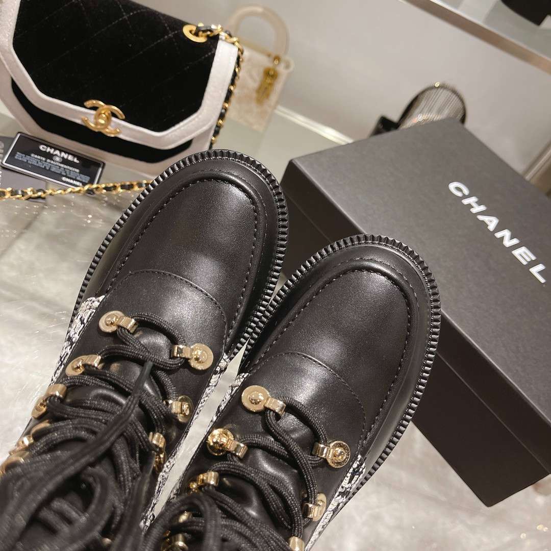 Ch**el Short Boots Black For Women