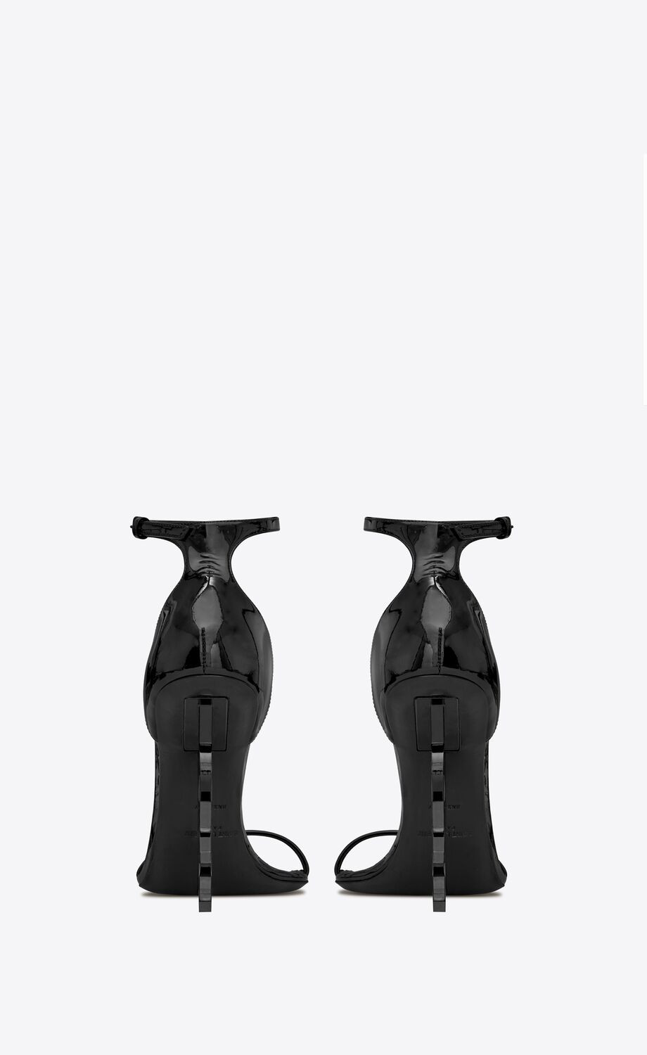 Opyum Sandals In Patent For Women Black 4.3in/11cm 5576620NPVV1000