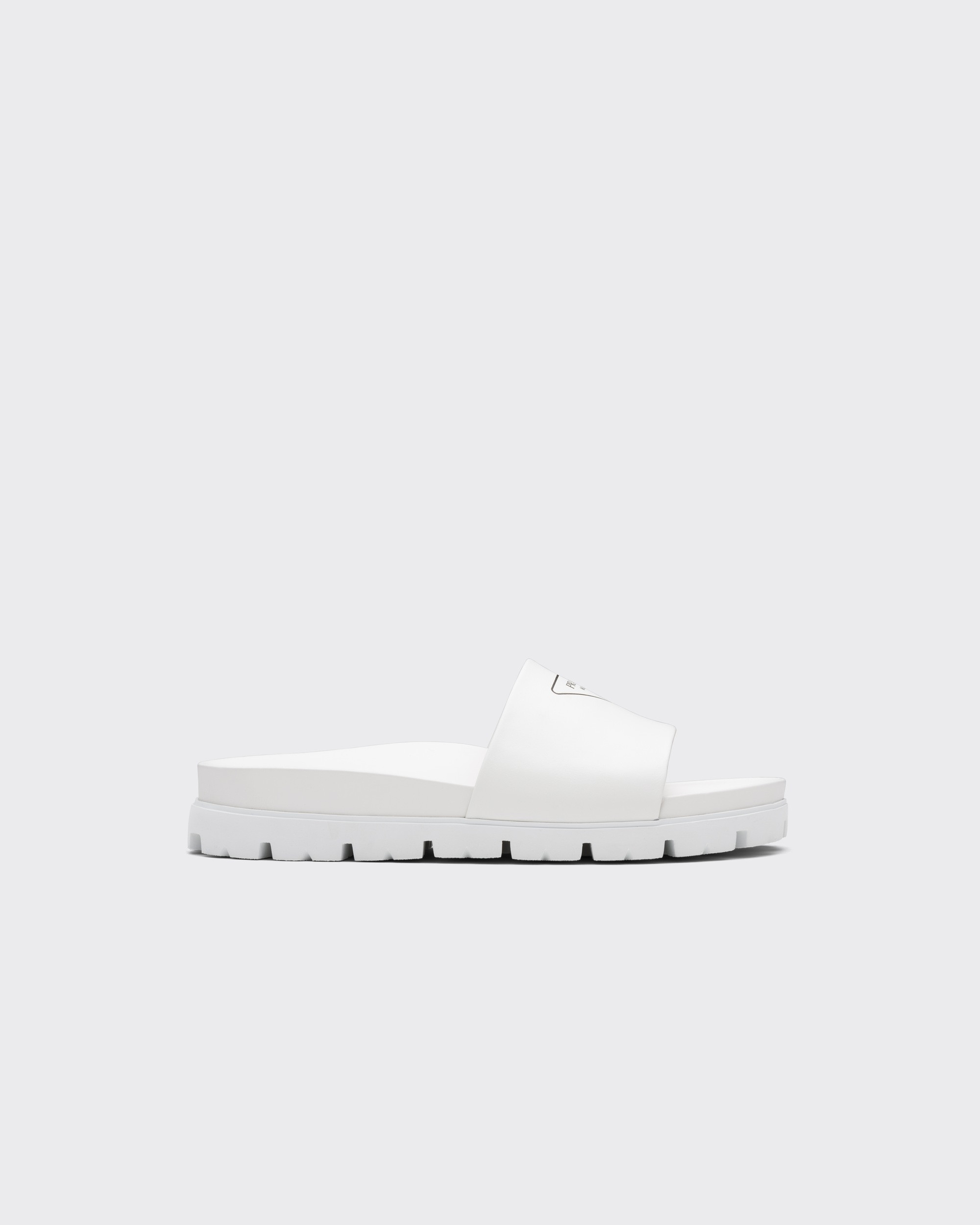Pra*a Leather Slide Sandals For Men- 2X3060_A21_F0009